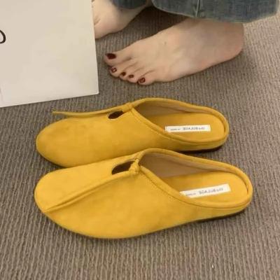 Модные женские балетки, тапочки, повседневные мюли с ремешком на пятке, летние женские сандалии 2025, новые модные шлепанцы, удобные вьетнамки, сандалии женские