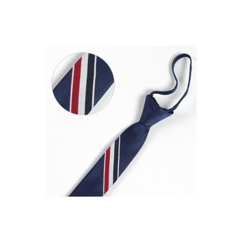 Вышитый галстук с тигром для детей из полосатой шерсти для школы или повседневной носки