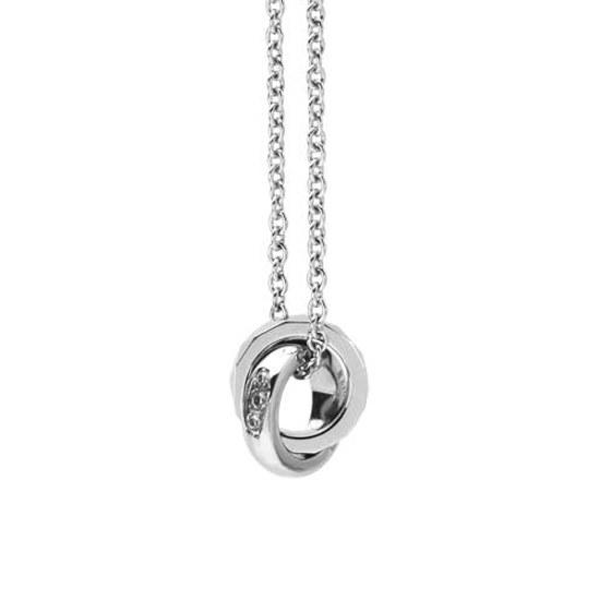 Lion Heart Necklace Limited Edition LH-1 Stud Double Ring Surgical Stainless Steel 316L (Metal Allergy Compatible)