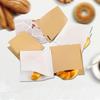 100PCS Kitchen Bakery Kraft Food Bread Packing Donut Wrapping Solid Color Oilproof Paper