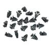 BCF464-1 20 Pieces Radiator Front Grille Clips Dark Gray Color 01553-03831, 62318-01WOO for Nissan Made in Turkey