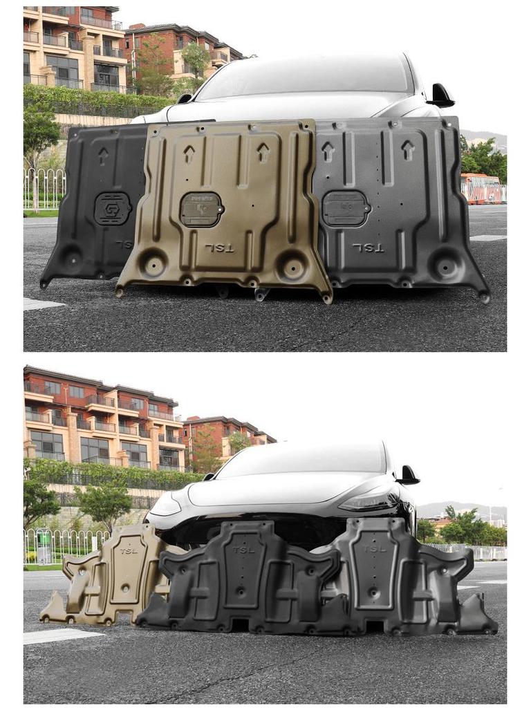 Защитная панель двигателя и аккумулятора днища Tesla Model 3/Model Y
