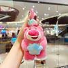 Fun Playful And Strawberry Bear Plush Keychain Ideal For Kids Gift And Use Decor