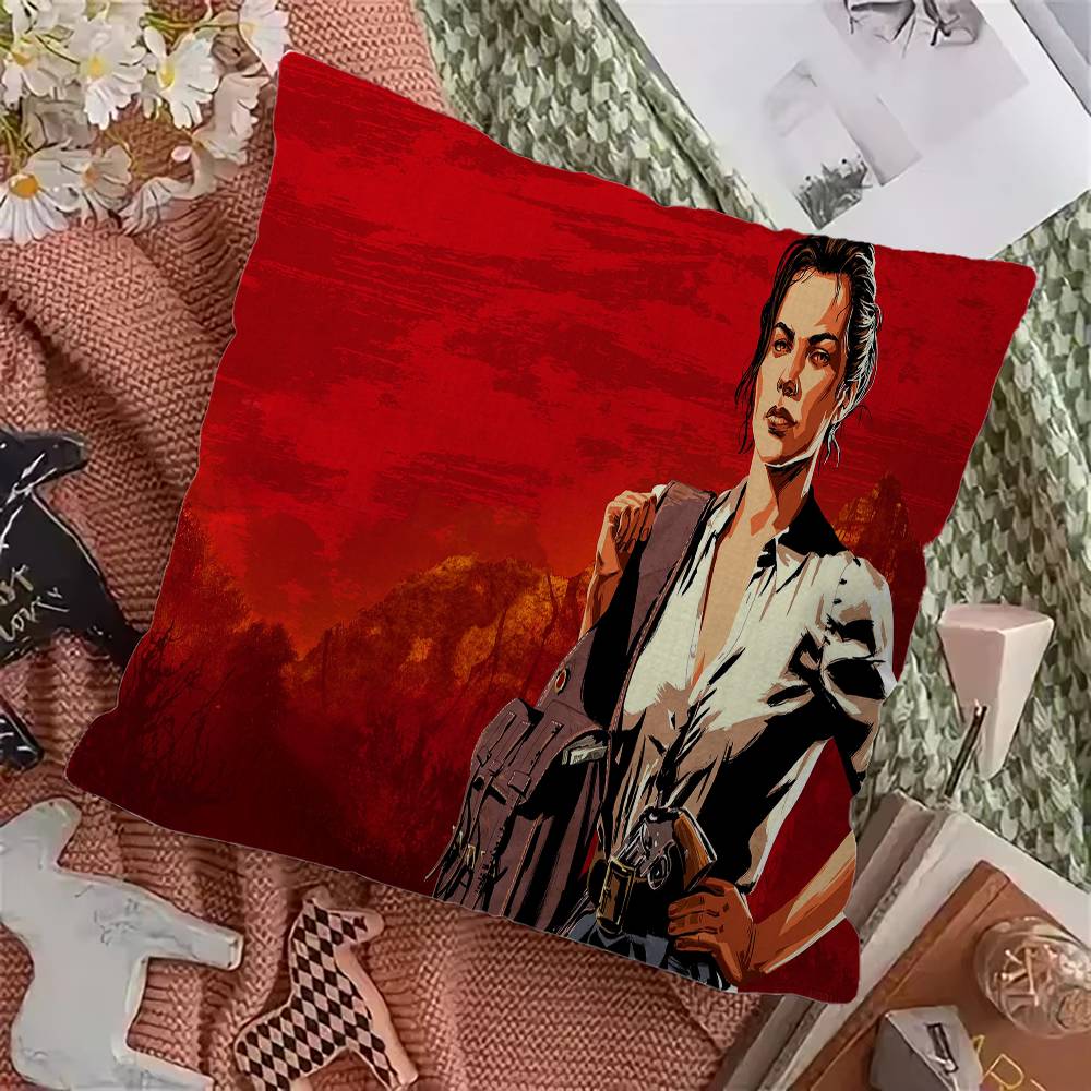 Red Dead R-Redemption Наволочка для офисной подушки Подушка для сиденья в машину 45X45 см Наволочка для поясничной подушки Наволочка для диванной подушки