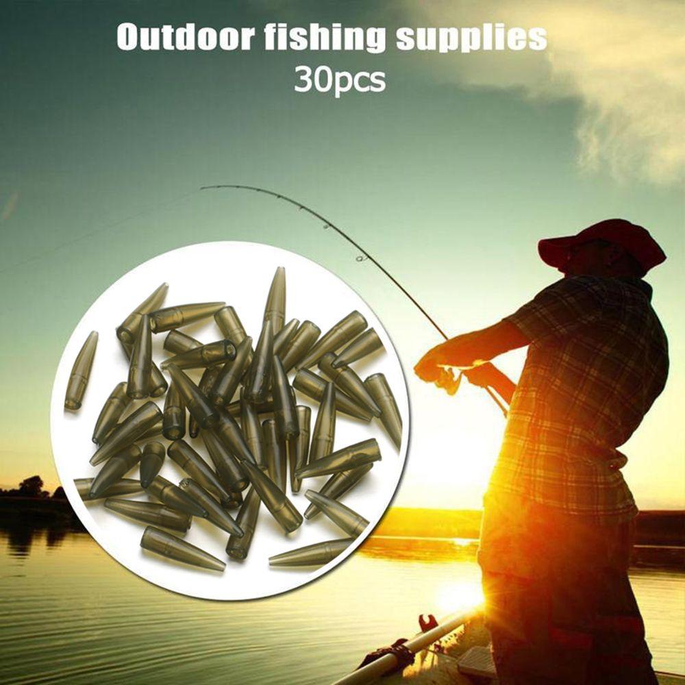 Rubber Anti Tangle Sleeve Tail Rubber Cone Fishing Accessories Connect with Fishing Hook Micro Carp