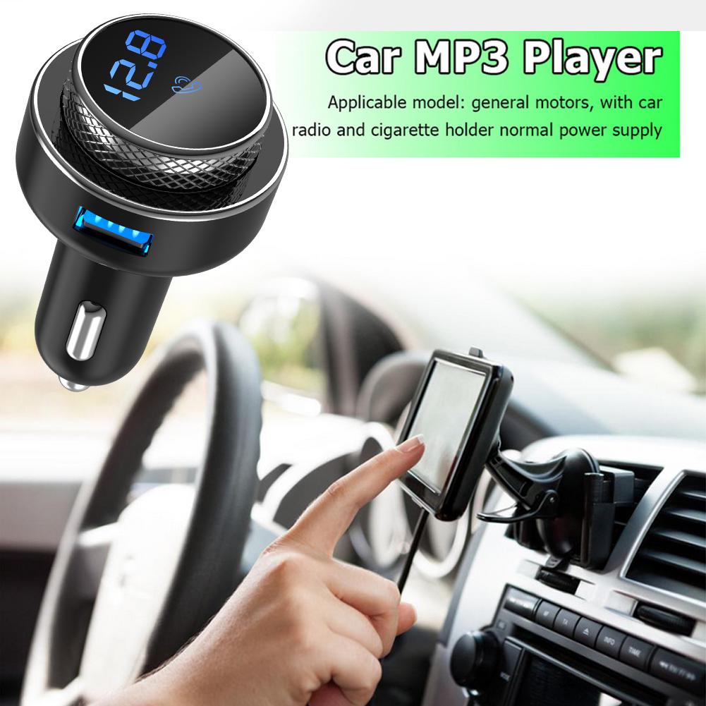 GC16 Автомобильный FM-передатчик Беспроводной модулятор Bluetooth-совместимый Hands-free TF U Disk MP3-плеер Dual USB QC3.0 Быстрое зарядное устройство