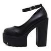 Plus Size 42 New 2019 Spring Autumn Casual High-heeled Shoes Sexy Ruslana Korshunova Thick Heels Platform Pumps