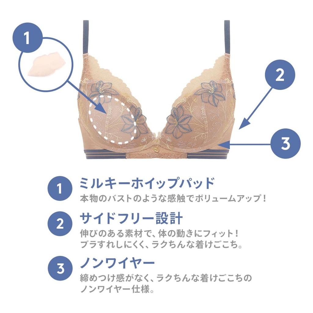 Style by Triumph Line Art Flower Dream M001 C65 Amo's Bra, Wireless, Women's, (Beige),
