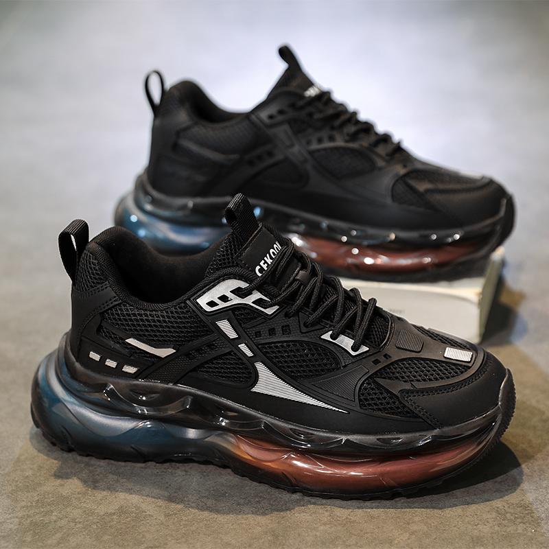 Модные мужские сетчатые кроссовки на открытом воздухе на платформе для тенниса, нескользящие, удобные, дышащие, повседневные, для бега, модные туфли для тенниса Para Hombre