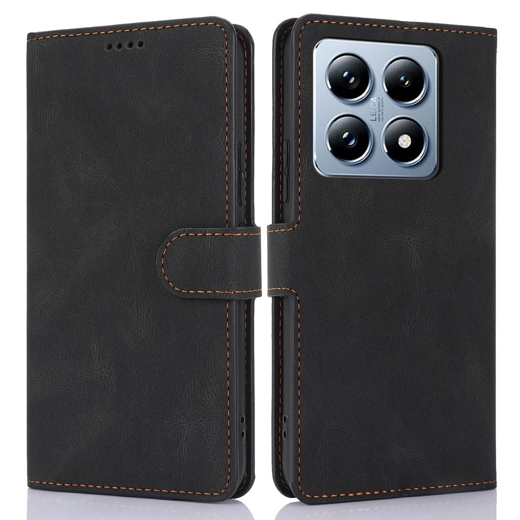 Для Xiaomi 14T Pro Чехол из ПУ кожи Чехол для телефона с кошельком Подставка Вид