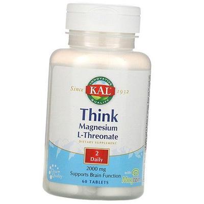 Магний L-треонат, Think Magnesium L-Threonate, 60таб (36424019)