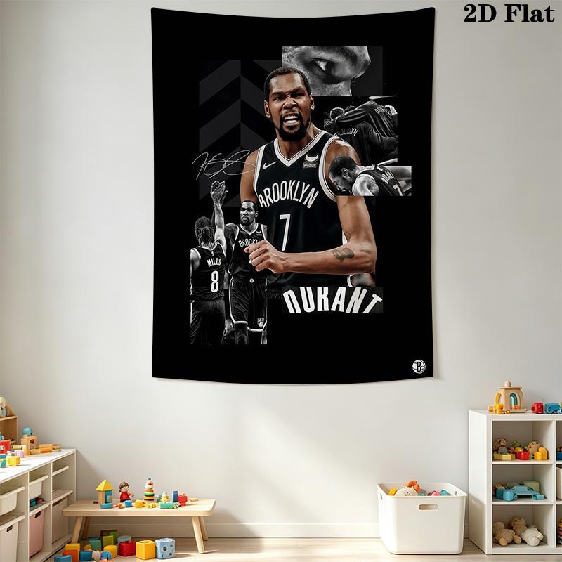 Brooklyn Nets Durant'S Impact Team Bedding 1 Duvet Cover 2 Pillowcase Without Core Christmas Birthday Gift Bedding Set