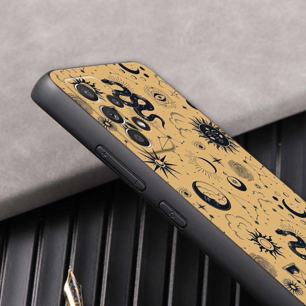 Чехол для телефона с картой Таро Солнце и Луна, астрология, для Samsung Galaxy A57 A56 A37 A55 A36 5G A26 A54 A52 A35 A34 A25 A17 A16 A15 A07