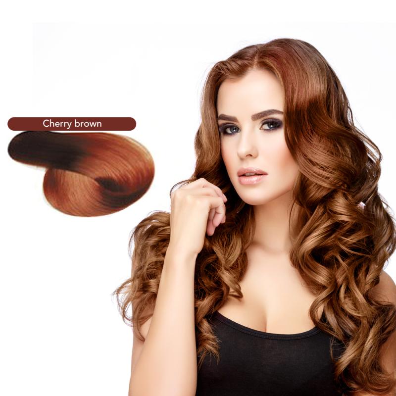 Натуральный шампунь для быстрой окраски волос, окрашивающий аргановое масло, темно-коричневый цвет, шампунь для окрашивания седых волос Mokeru argan