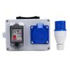 Outdoor Distribution Box Handheld IP44 To IP67 Water Proof A Type Remains Current Circuit Breaker Power Outlet Box for