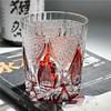 Японский хрустальный стакан для виски Edo Kiriko ручной работы