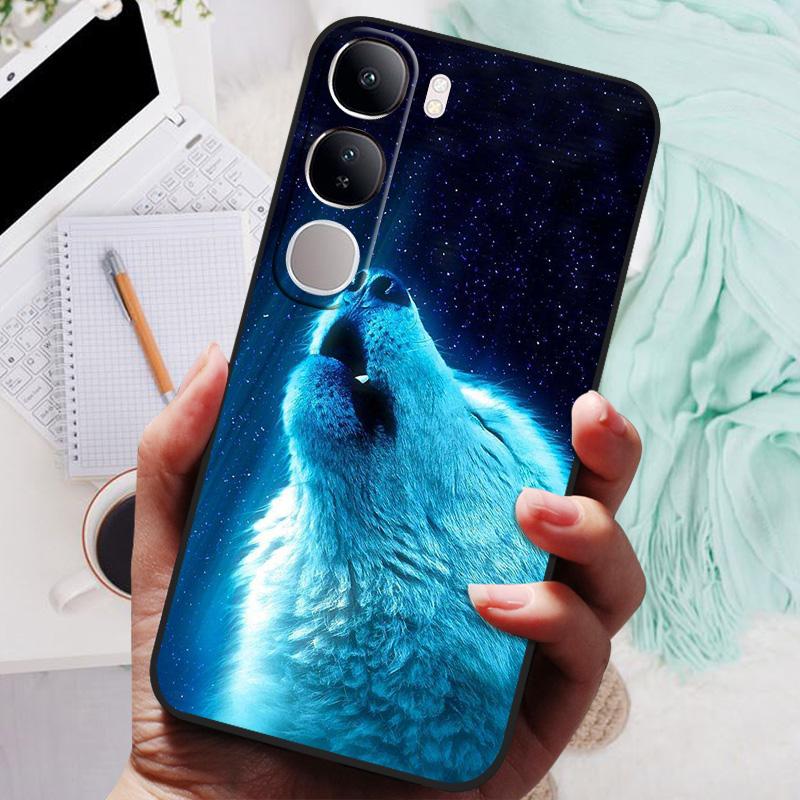 Для Vivo V40 Lite IDN V40SE Y200 Y300 Чехол для телефона Задняя крышка Модный Цветок Бабочка Мягкий ТПУ Fundas Для Vivo V 40 Lite V40 SE