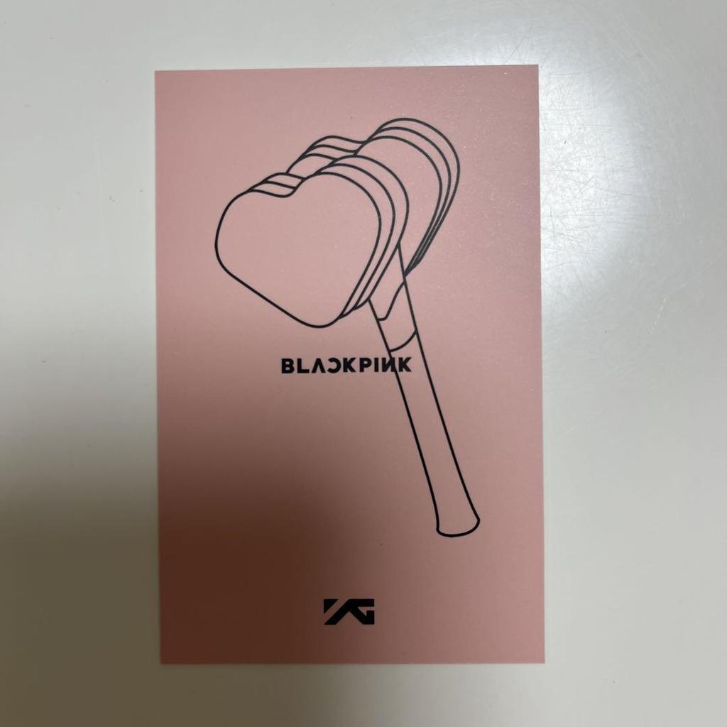 [ИСПОЛЬЗОВАННАЯ] BLACKPINK Penlight Early Rose коллекционная карточка