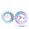 3D Colorful Wind Spinning Mandala Hanging Wind Spinner 7 Inch Foldable Rotating Wind Chime Garden Metal Wind Chime
