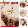 Christmas Round Tablecloth Winter Holly Snowman Tablecloth Decorative Table Cover Cloth for Indoor Outdoor Holiday Party Dining Table Decor