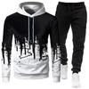 Autumn And Winter Men's Zipper Design Sweater Suit Casual Sports Hoodie Suit