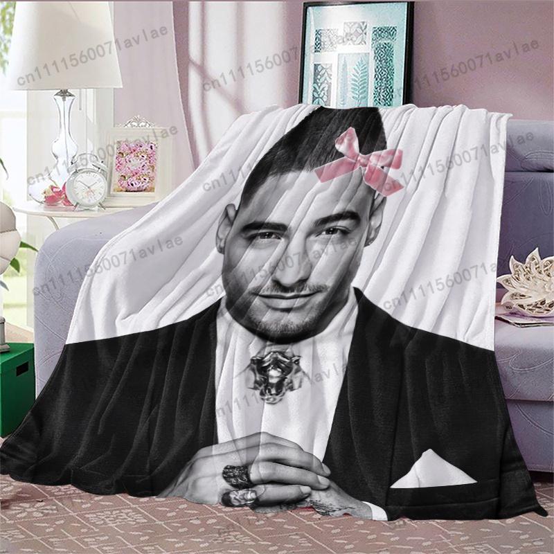 Индивидуальная 1 шт. 230 г/м² Колумбийский певец Малума HD Дизайн Фланелевое одеяло, Эксклюзивно для фанатов, Мягкое и приятное для кожи для всех сезонов