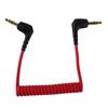 Adapter Cable Microphone to Camera Spring 3.5mm Cable Coiled Microphone Cable TRS to TRS Cable