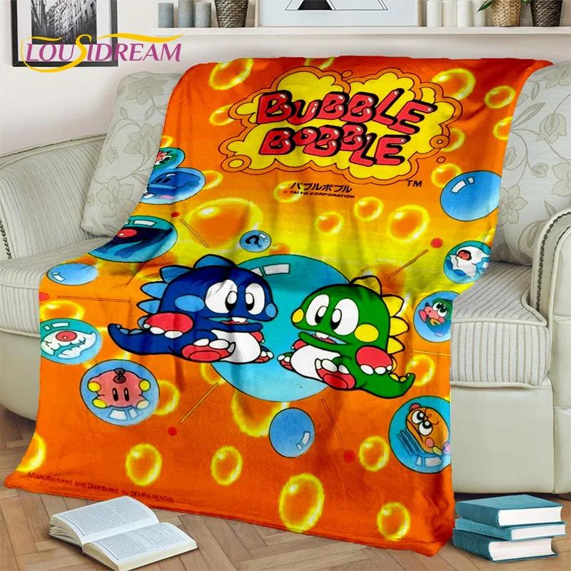 Мультфильм Bubble Bobble Game Gamer 3D одеяло, мягкое одеяло для дома, спальни, кровати, дивана, пикника, путешествия, офиса, одеяло, детское одеяло