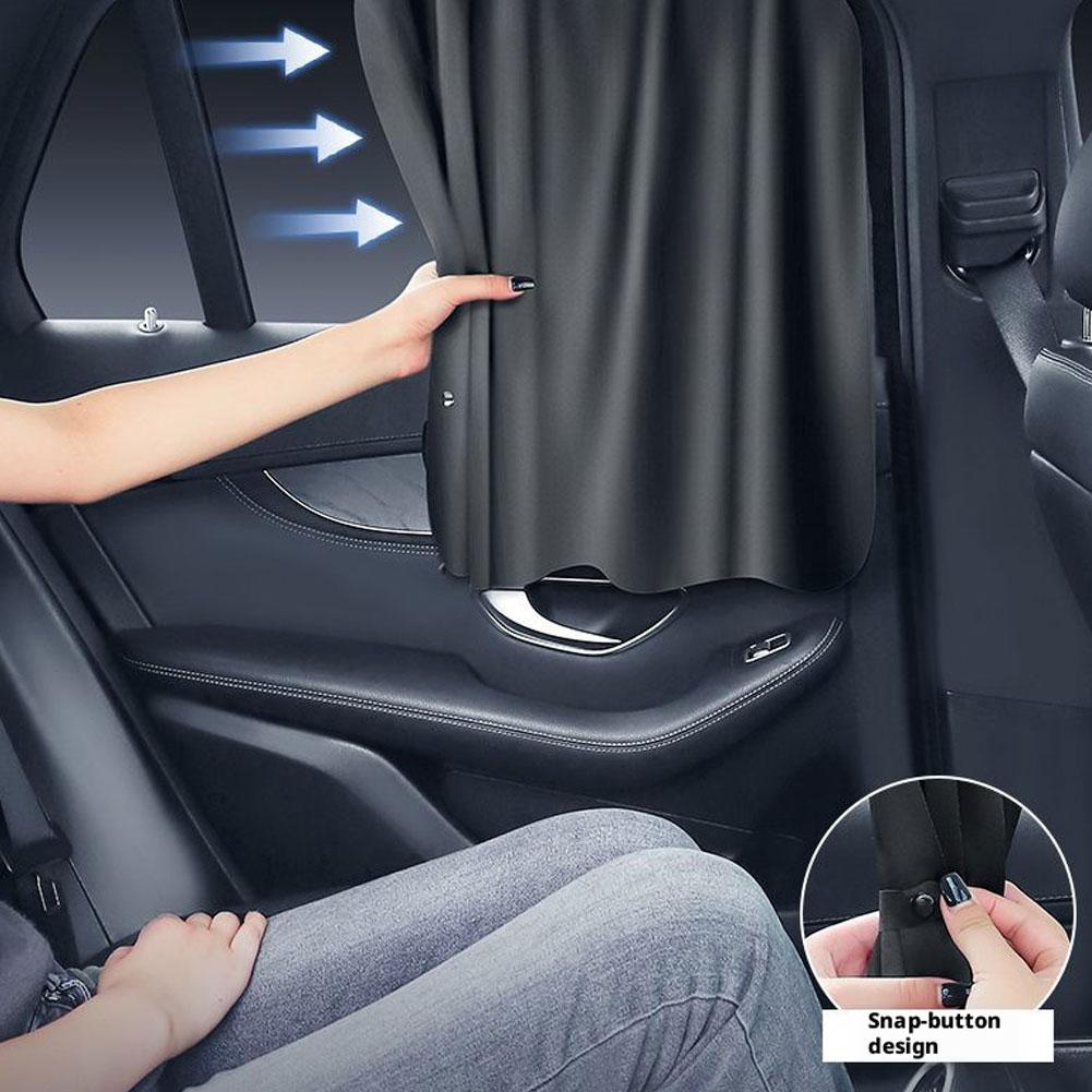 Автомобильные шторки на окна Двухслойные Автомобильные солнцезащитные шторки для боковых окон Защита от посторонних глаз Задние автомобильные шторки для защиты ребенка