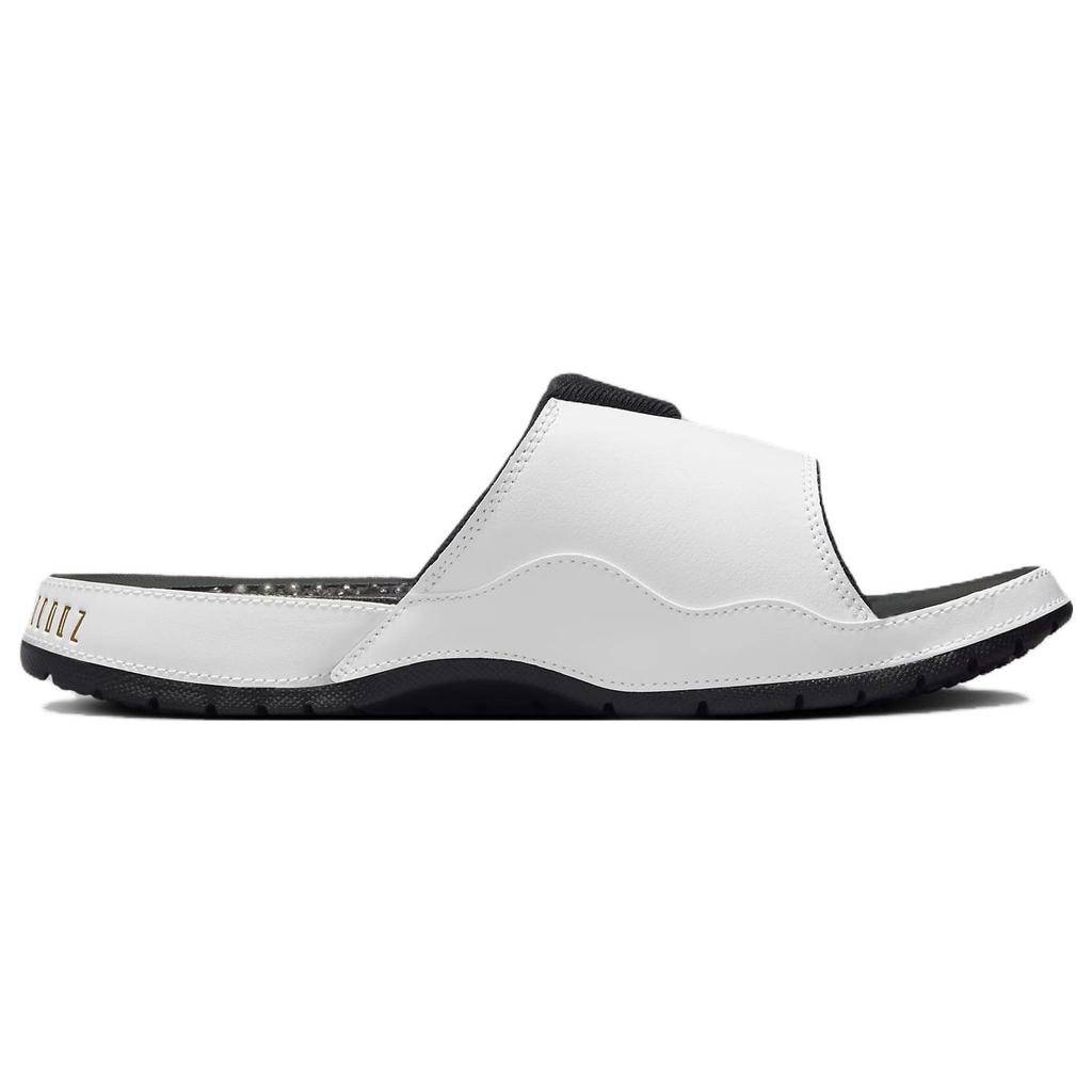 Кроссовки Air Jordan Hydro 11 Retro Slide Gratitude для мужчин, белые с золотисто-черным покрытием, модель FN2452-170