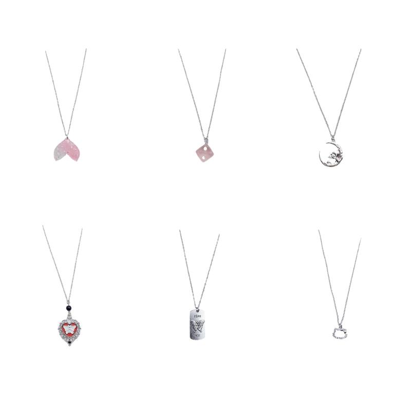 Ожерелье на морскую тематику Сверкающий кулон в виде хвоста русалки Чокер Минимализм Шарм в виде кошки, бабочки, черепа Цепочка для ключицы Ювелирное изделие