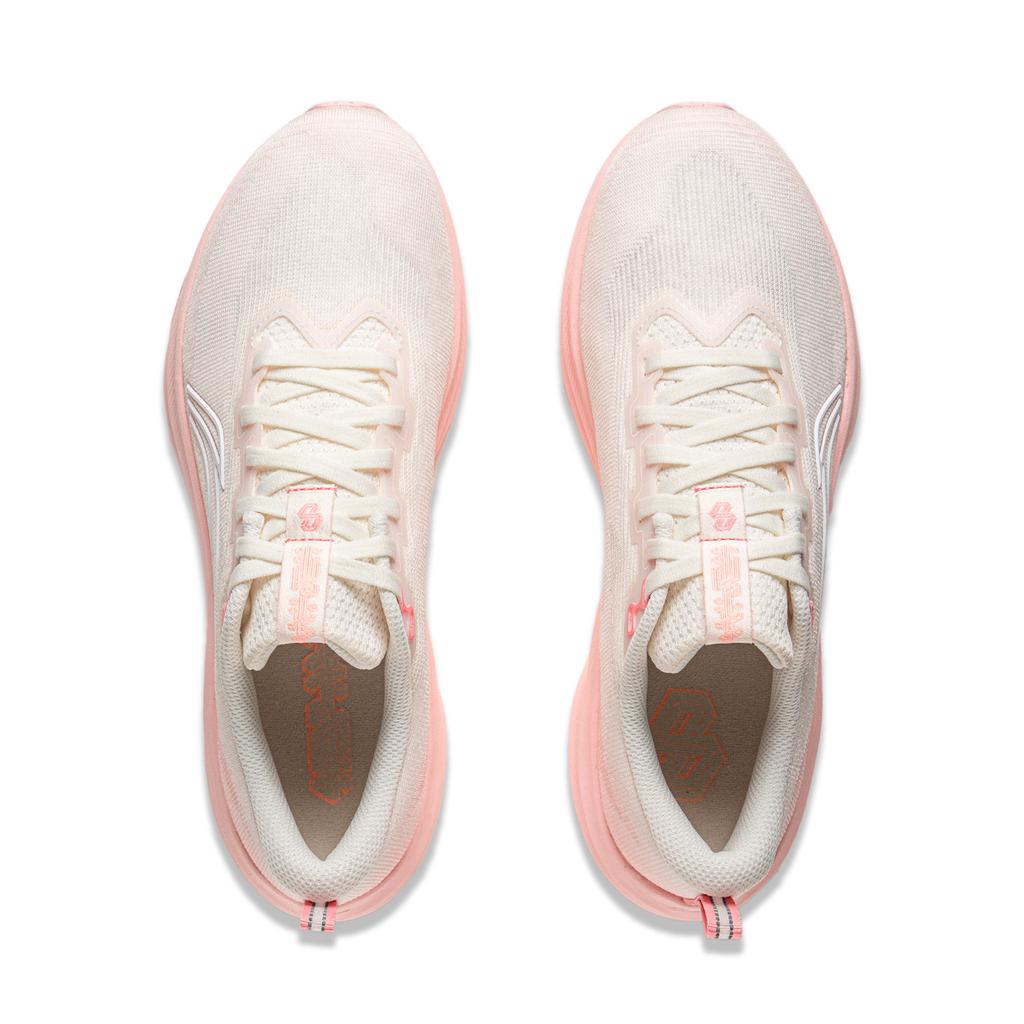 Li Ning Red Rabbit 8 Body Measurement Examination Marathon Training Professional Running Shoes Women Sneakers White Pink ARPV004-12