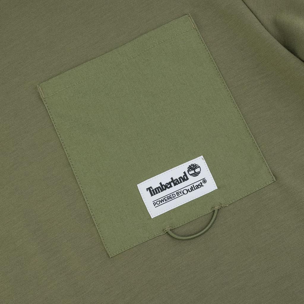 Timberland Футболка с круглым вырезом и коротким рукавом с логотипом, мужская, цвет Cassel-Green A6RFD-590