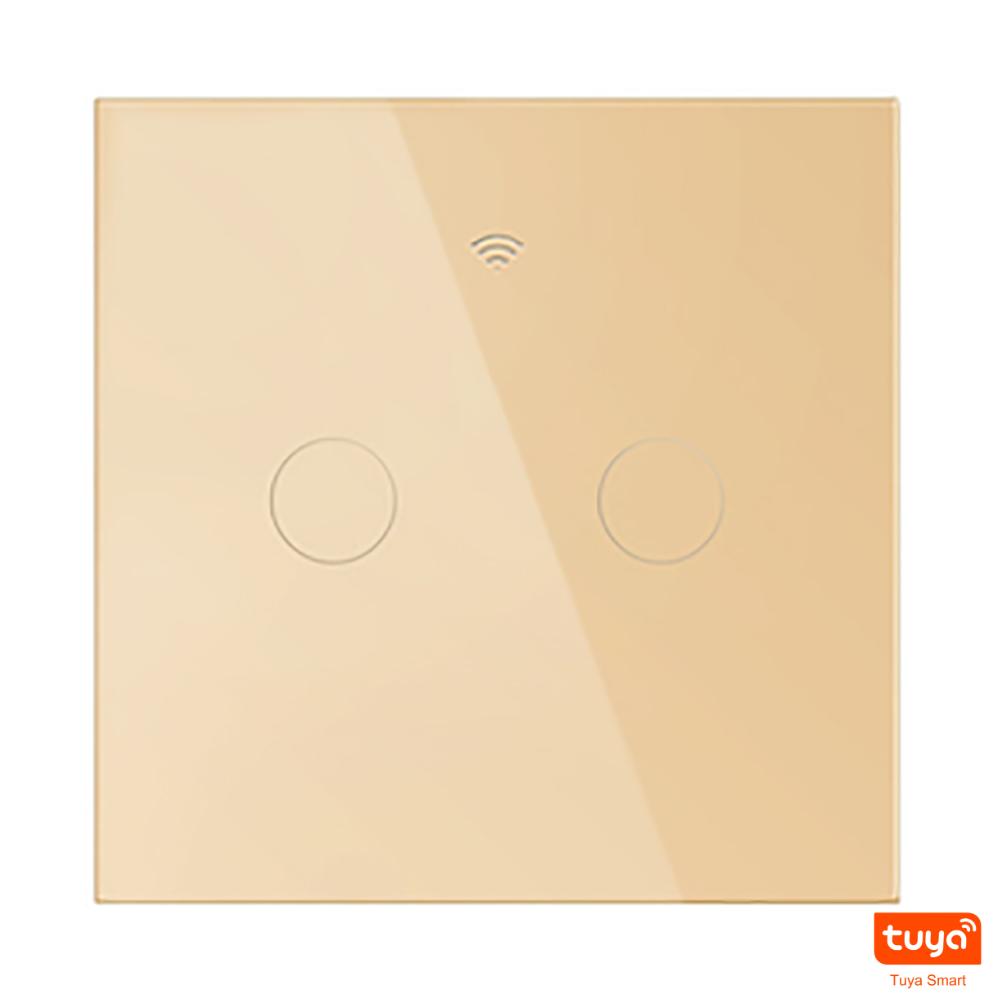 Melery Выключатель света Wi-Fi Smart Tuya Touch Sensor Стеклянная панель Прерыватель лампы EU Square Пульт дистанционного управления Alexa Dot Google Home