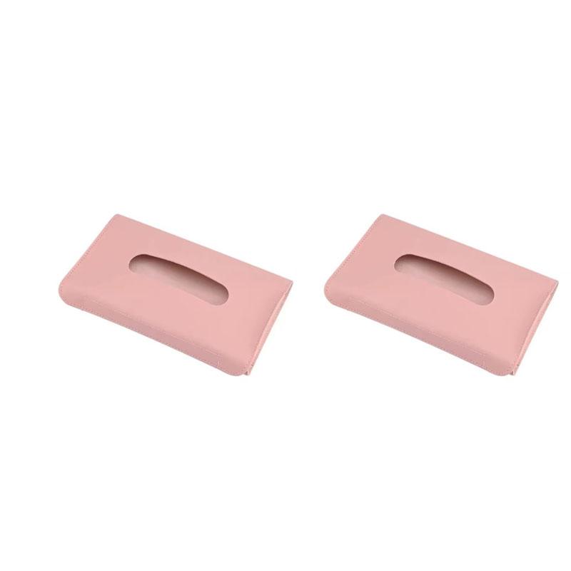 1/2/3pcs Interior Decor PU Leather Car Tissue Holder Universal Soft Car Tissue Box Creative Elegant Car Sun Visor Vehicle Use