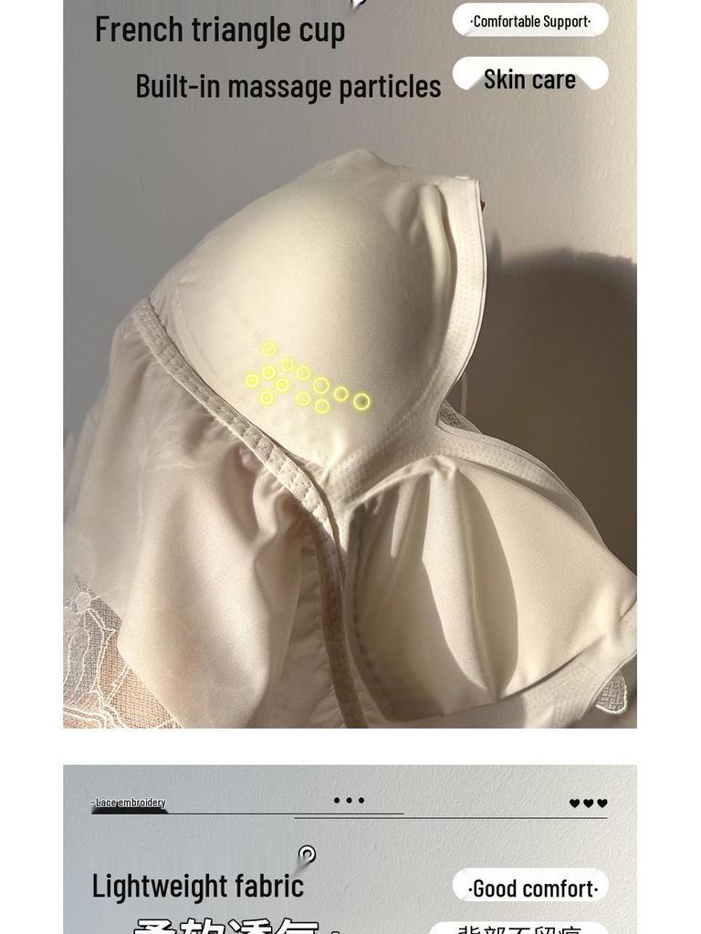 Кружевной топ-майка Ya Shuang с французской вышивкой, с фиксированными чашками и вкладышами - Универсальный и удобный