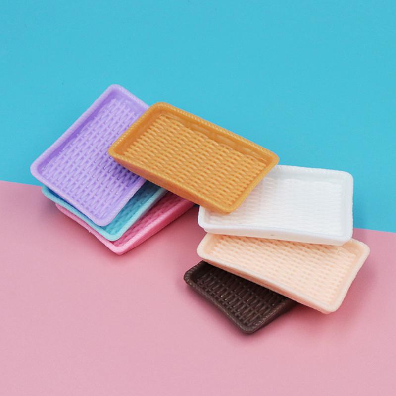 Кукольный домик Симуляция Мини Ротанговая Тарелка для Выпечки