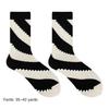 College Style Women Middle Tube Socks Japanese Cute Harajuku Hollow Out Breathable Stripes Vintage Streetwear Hosiery