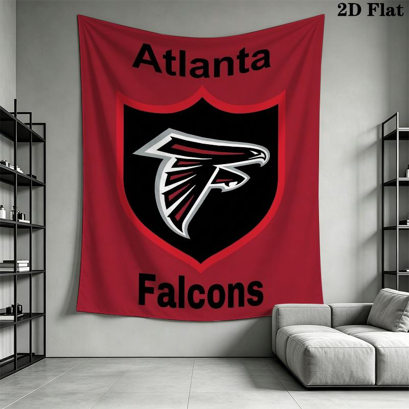 Atlanta Falcons Wall Tapestry Aesthetic Wall Hanging Printed Fabric Blanket Decorative Tapestries for Bedroom Living Room Home Decor