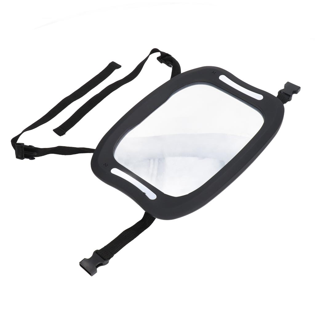 Детское автомобильное зеркало, ударопрочное, вращающееся на 360 градусов, широкое, прозрачное, детское зеркало заднего вида со светодиодами