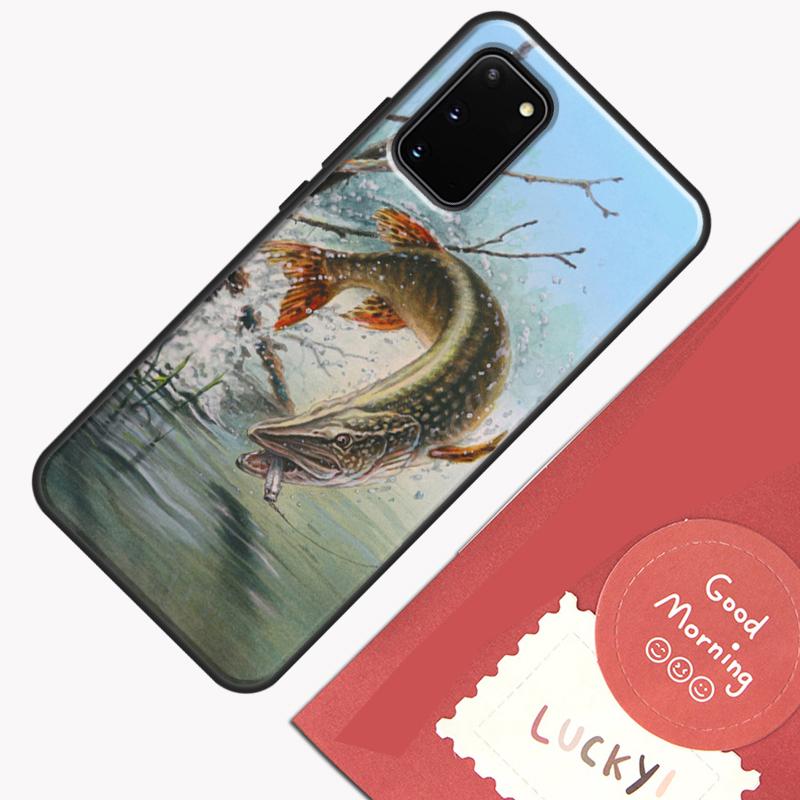Чехол для телефона с изображением приманки для рыбалки на щуку для Samsung Galaxy S24 S26 Ultra S20 S21 S22 S23 S25 Plus S10 S25 FE