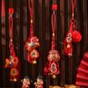Плюшевый шар Украшение на китайский Новый год Тыква Мешочек с благословениями Подвеска Креативное настенное украшение Декор для двери