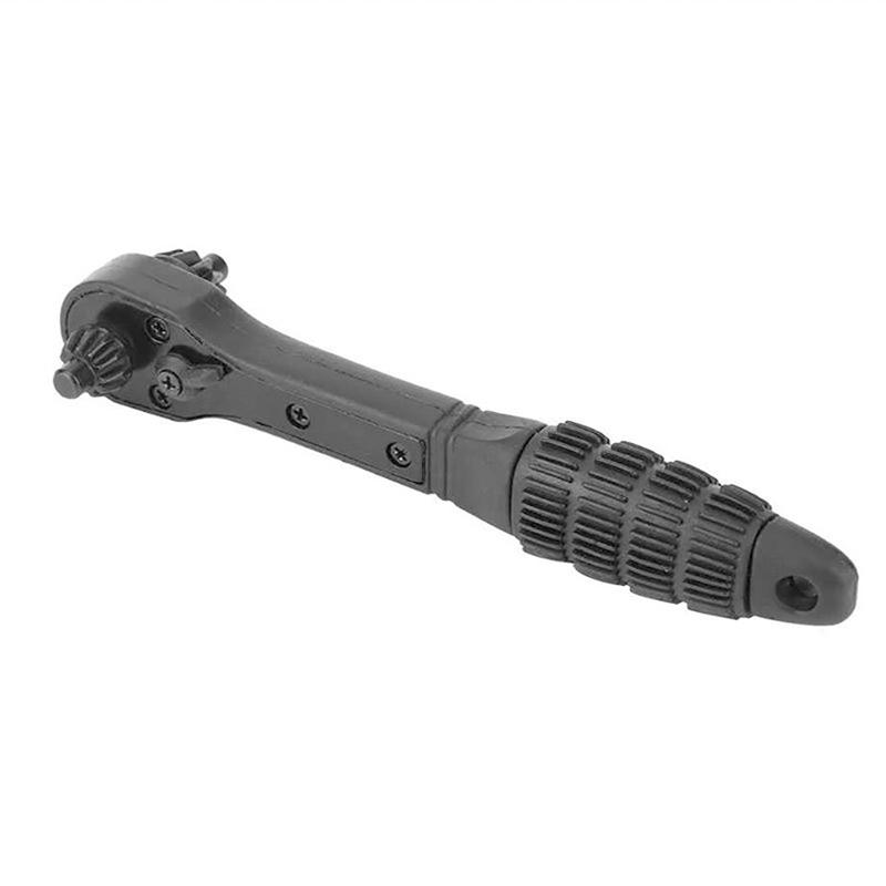Черный гаечный ключ Spiny Wheel Wrench, гаечный ключ с двумя сверлами и чипами
