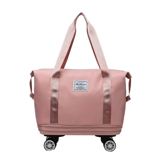 Travel Bag with Duffel Large Capacity Detachable Wheels Dry Wet Separation Waterproof Oxford