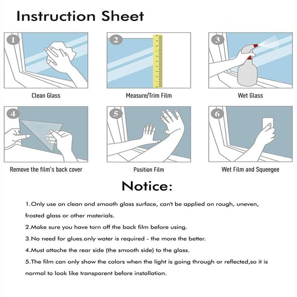 Съемная пленка для стекла Матовые наклейки на матовое стекло Новые наклейки на окна Стеклянные окна