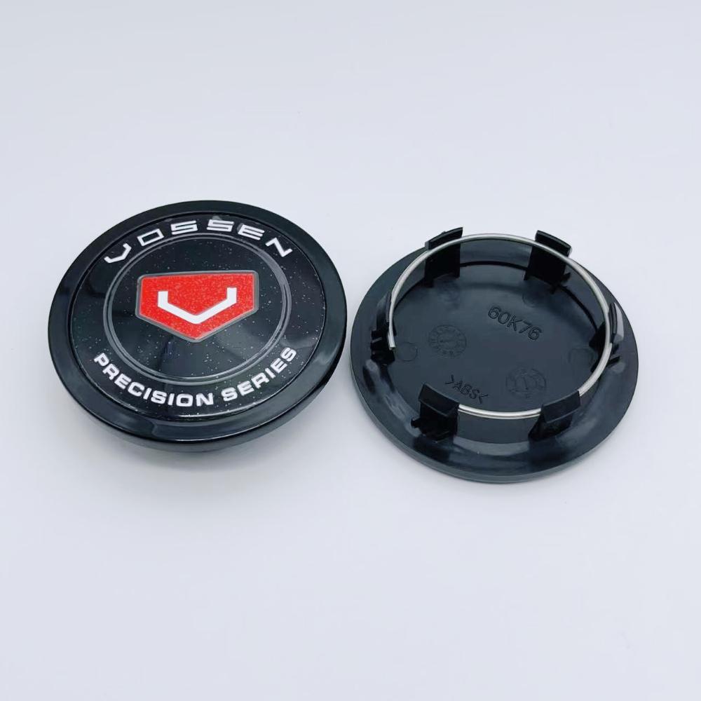 PQMZ2 4pcs 76mm (I.D 60mm) Car Wheel Center Caps With Vossen Logo Emblem Accessories for Porsche Rim Hubcaps Wheels Hub Cover Replace