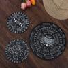 with Stars Sun and Moon Wooden Pendulum Board Black White Color Slice Wood Base Cat Pattern