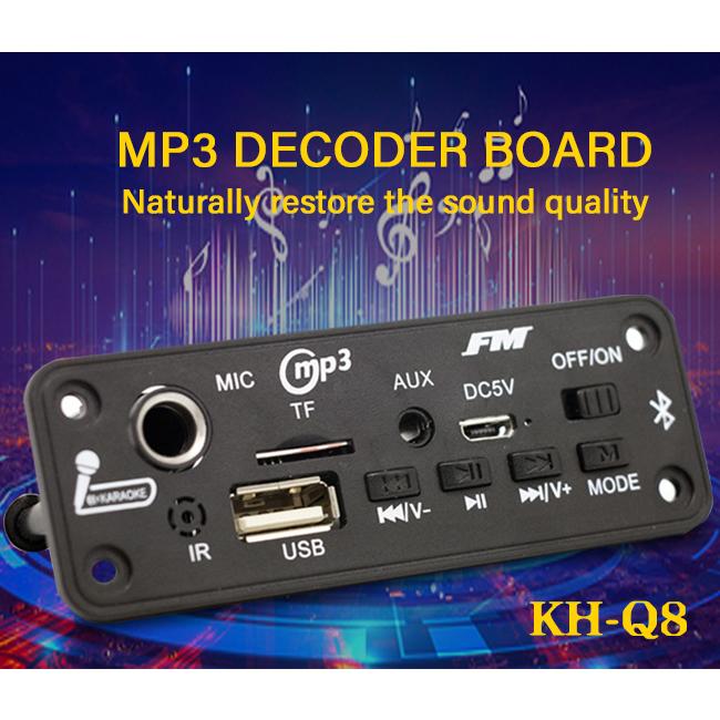 DC 5 В 5 Вт усилитель MP3-декодер плата Bluetooth автомобильный MP3-плеер автомобильный FM-радио TF USB микрофон громкой связи