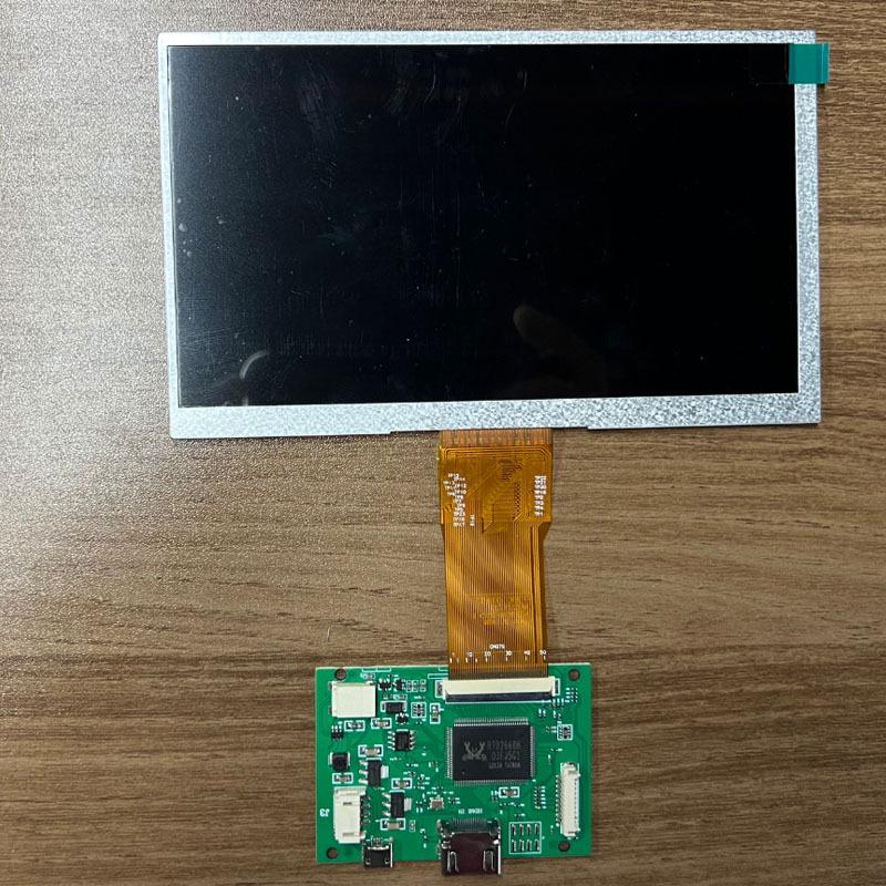 7-дюймовый IPS LCD дисплей, Full HD, 50-контактный RGB, Двухчиповый, Для установки в корпус или с клеем, с сенсорным экраном