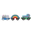 3 шт. Деревянный набор поездов для дошкольного обучения, обучающие портативные деревянные вагоны для малышей